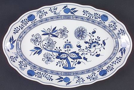 Blue Onion 13" Oval Serving Platter