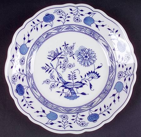 Blue Onion Luncheon Plate