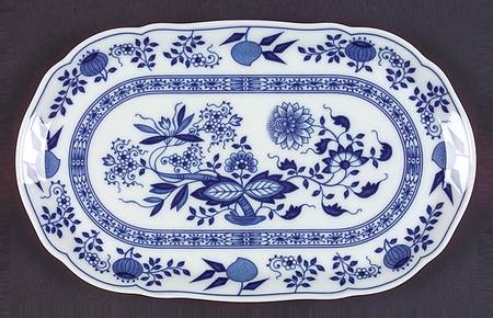 Blue Onion Tray for Creamer & Sugar with Lid