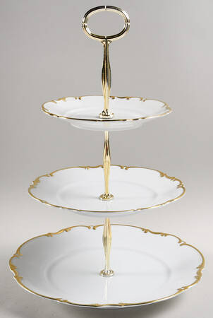 Brighton 13 7/8"-14 1/4" 3-Tiered Serving Tray(DP,SP,BB) HC