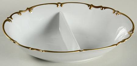 Brighton Oval Divided Vegetable Bowl