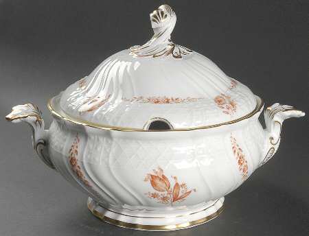 Brocade Tureen &  Lid