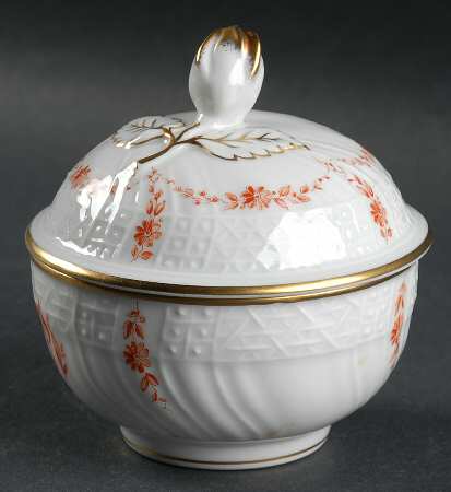 Brocade Sugar Bowl & Lid
