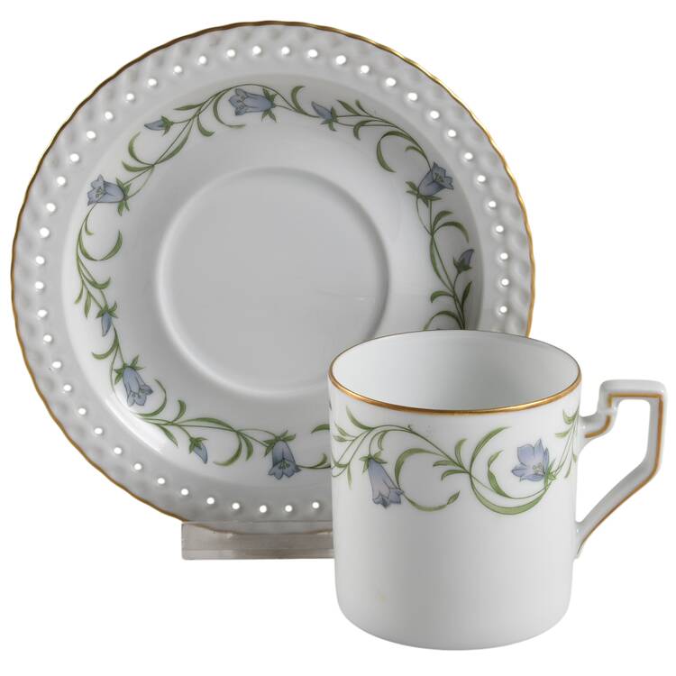 Catherine Flat Cup & Saucer Set