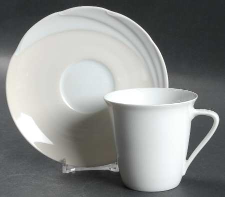 Champagne Flat Cup & Saucer Set