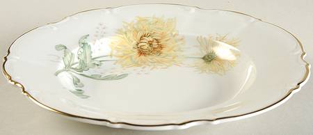 The Chrysanthemum Rim Soup Bowl