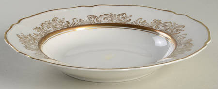 The Clifton (Gold Trim) Rim Soup Bowl