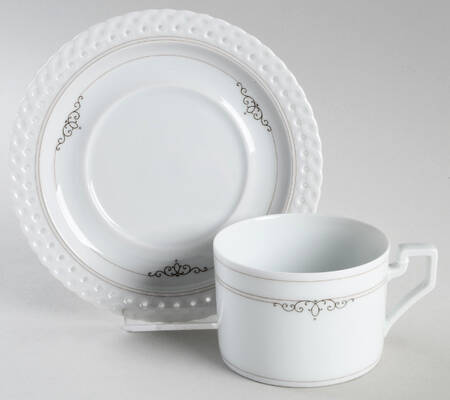 Constance Flat Cup & Saucer Set by Hutschenreuther