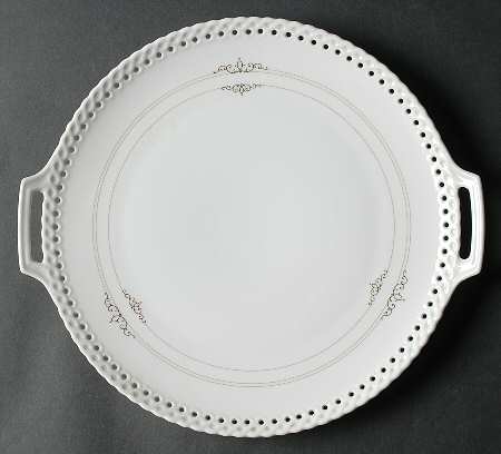 Constance Handled Cake Plate by Hutschenreuther