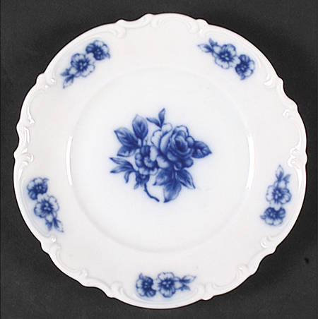 Cobalt Rose (Sylvia) Bread & Butter Plate