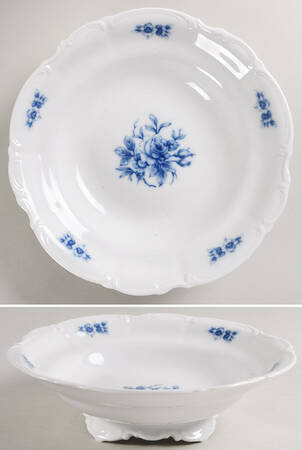 Cobalt Rose (Sylvia) 10" Round Vegetable Bowl