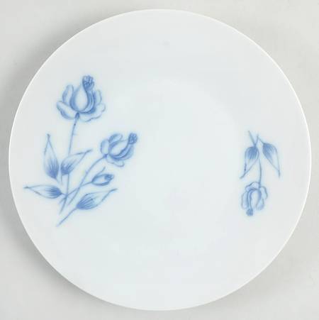 Cobalt Rose (Smooth) Salad Plate