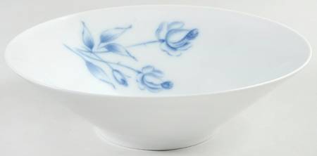 Cobalt Rose (Smooth) 9" Round Vegetable Bowl