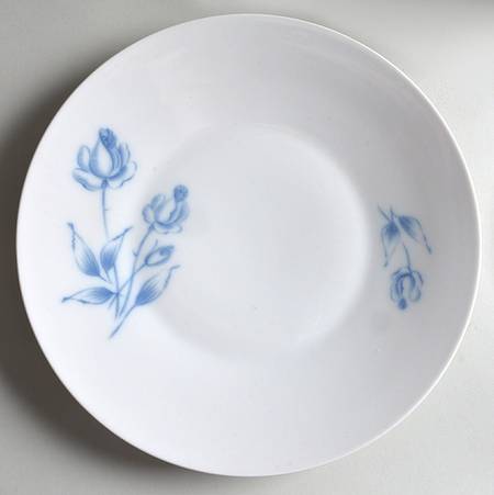 Cobalt Rose (Smooth) Dinner Plate