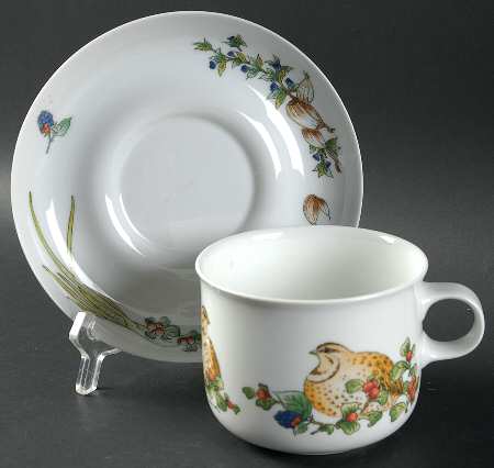 Country Flat Cup & Saucer Set