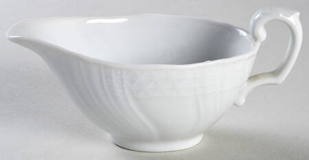 Dresden All White Individual Gravy Boat