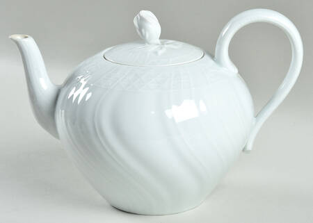 Dresden All White Teapot & Lid