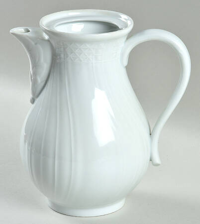 Dresden All White Coffee Pot No Lid