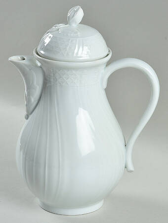 Dresden All White Coffee Pot & Lid