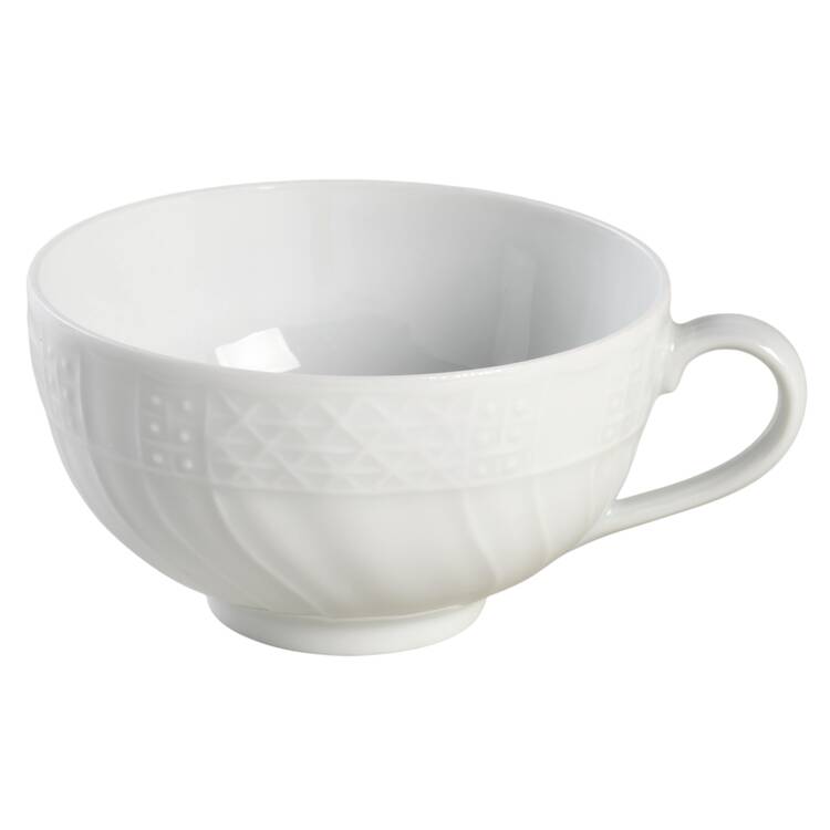 Dresden All White Flat Cup