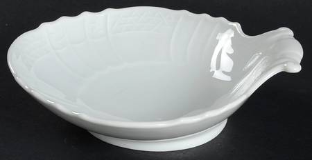 Dresden All White 6" Shell Shaped Dish