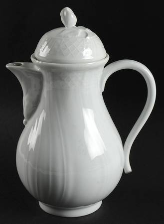 Dresden All White Coffee Pot & Lid