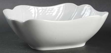 Dresden All White 7" Square Vegetable Bowl