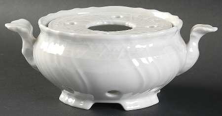 Dresden All White Warmer Stand & Burner