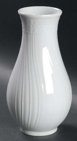 Dresden All White 7" Vase