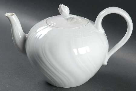 Dresden All White Small Teapot & Lid