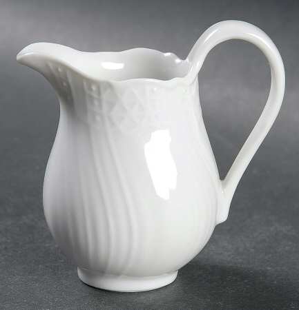 Dresden All White Individual Creamer