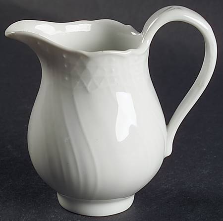 Dresden All White Individual Creamer