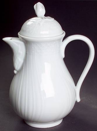 Dresden All White Mini Coffee Pot & Lid