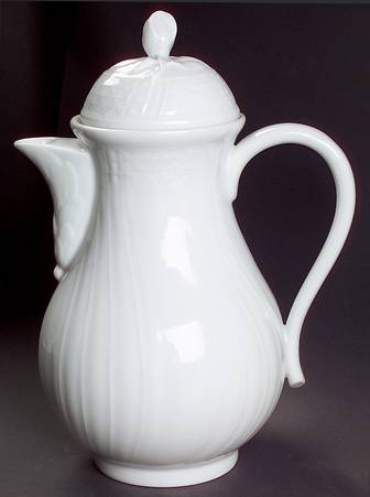 Dresden All White Coffee Pot & Lid