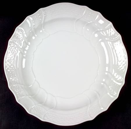 Dresden All White 12" Chop Plate (Round Platter)