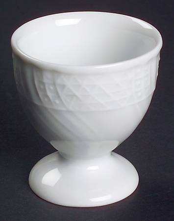 Dresden All White Single Egg Cup