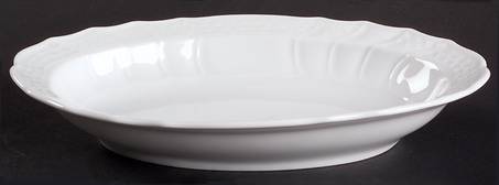 Dresden All White Pickle Dish