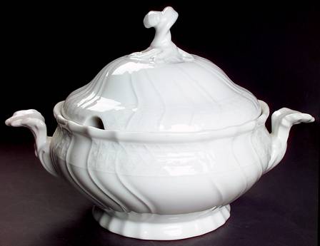 Dresden All White Tureen &  Lid