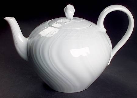 Dresden All White Teapot & Lid