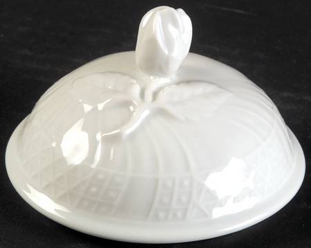 Dresden All White Lid for Mini Sugar Bowl