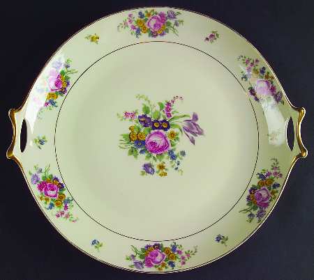 Dresden Handled Cake Plate