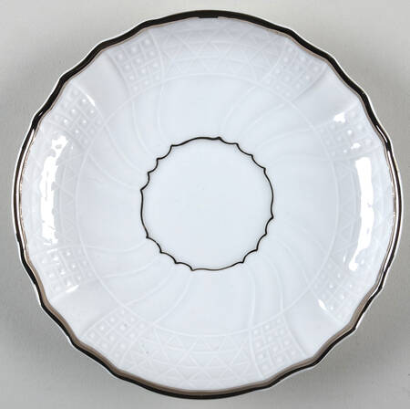 Dresden Platinum Saucer for Flat Cup