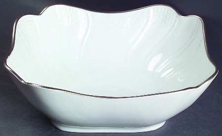 Dresden Platinum 8" Square Vegetable Bowl