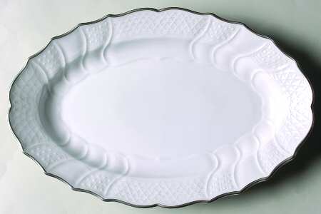 Dresden Platinum 14" Oval Serving Platter