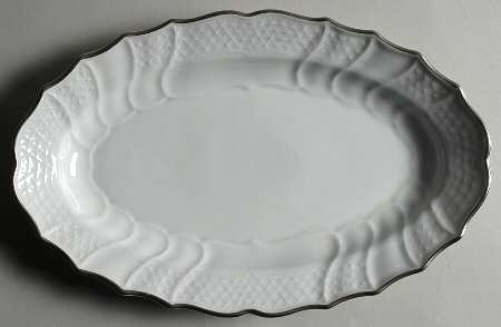 Dresden Platinum 13" Oval Serving Platter