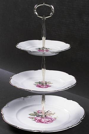 The Dundee 13 7/8"-14 1/4" 3-Tiered Serving Tray(DP,SP,BB) HC