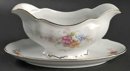 The Eaton Gravy Boat with Attached Underplate