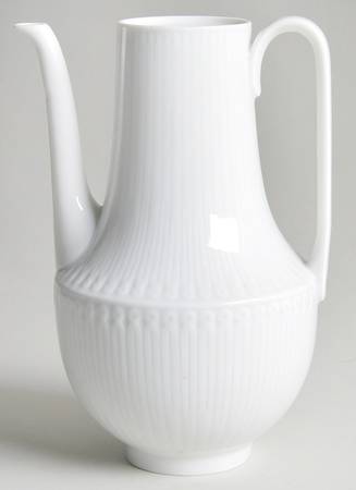 Elite White Coffee Pot No Lid