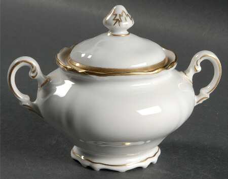 Empress Gold Sugar Bowl & Lid