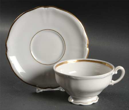 Empress Gold Footed Cup & Saucer Set